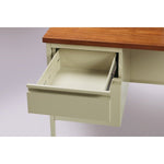 Lorell Fortress Series Left - Pedestal Return with Reinforced Steel Frame and Industrial Grade Laminate Surface 42