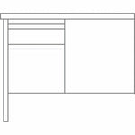 Lorell Fortress Series Left - Pedestal Return with Reinforced Steel Frame and Industrial Grade Laminate Surface 42