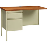 Lorell Fortress Series Left - Pedestal Return with Reinforced Steel Frame and Industrial Grade Laminate Surface 42