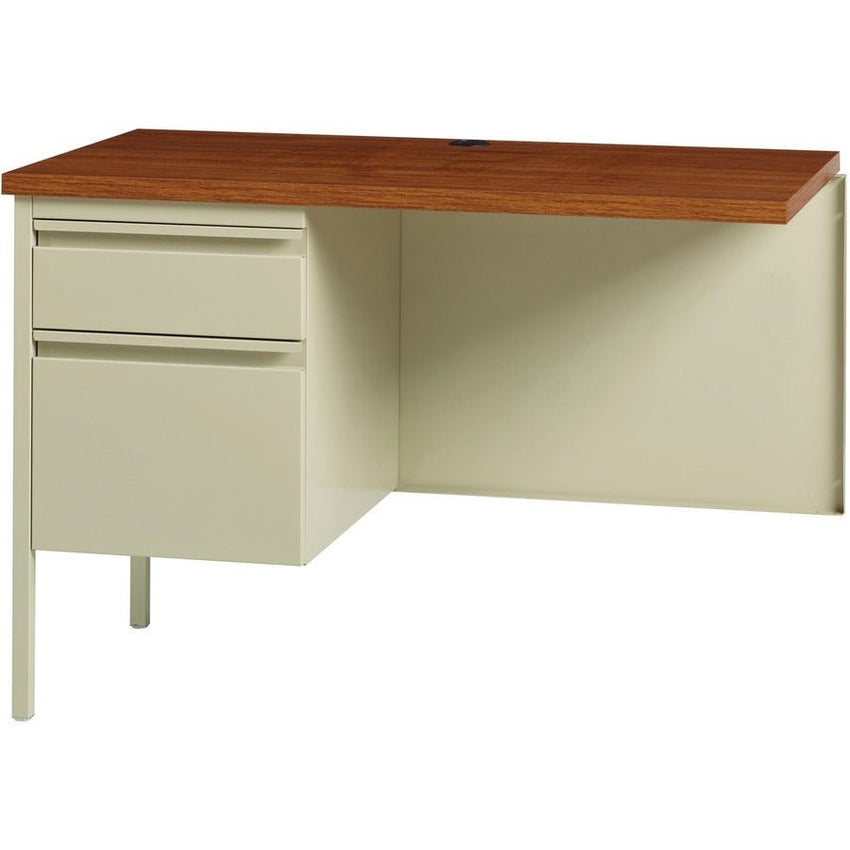 Lorell Fortress Series Left - Pedestal Return with Reinforced Steel Frame and Industrial Grade Laminate Surface 42"W x 24"D x 29.50"H (LLR - LLR6092X - Left) - SchoolOutlet