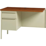 Lorell Fortress Series Left - Pedestal Return with Reinforced Steel Frame and Industrial Grade Laminate Surface 42