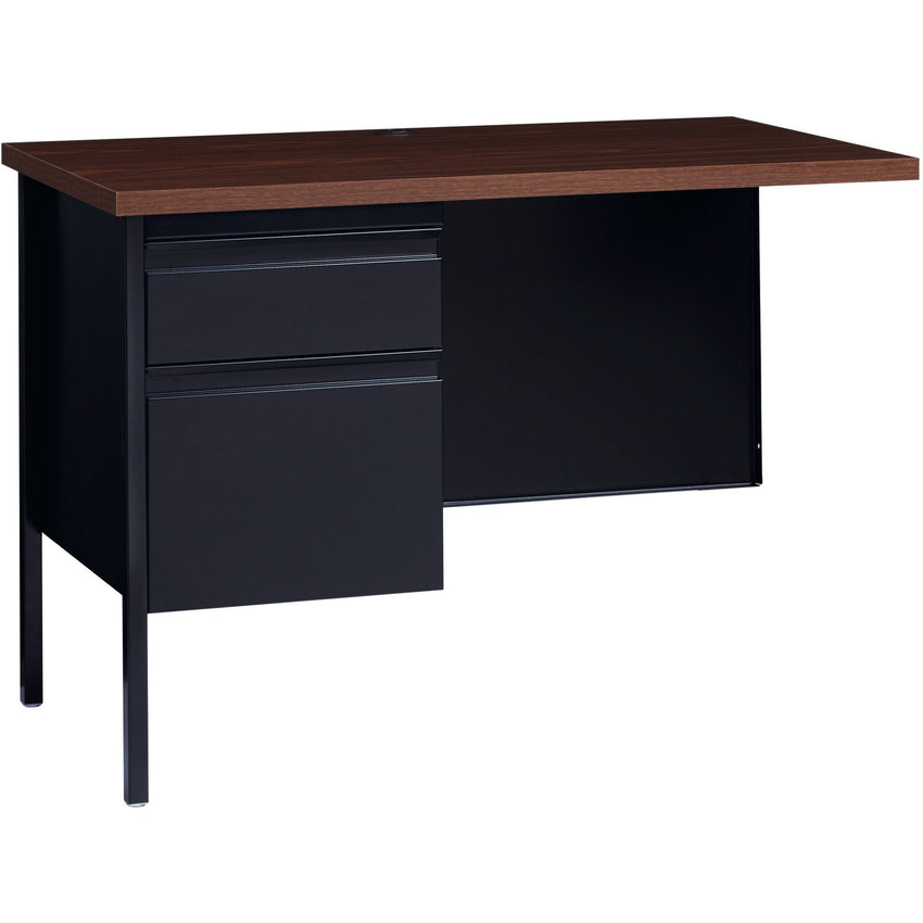 Lorell Fortress Series Left - Pedestal Return with Reinforced Steel Frame and Industrial Grade Laminate Surface 42"W x 24"D x 29.50"H (LLR - LLR6092X - Left) - SchoolOutlet