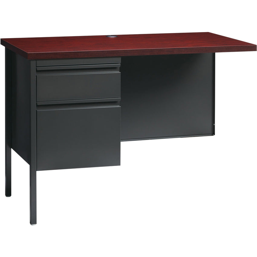 Lorell Fortress Series Left - Pedestal Return with Reinforced Steel Frame and Industrial Grade Laminate Surface 42"W x 24"D x 29.50"H (LLR - LLR6092X - Left) - SchoolOutlet