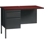 Lorell Fortress Series Left - Pedestal Return with Reinforced Steel Frame and Industrial Grade Laminate Surface 42