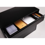 Lorell Fortress Series 3 - Drawer Box/Box/File Lateral File Black Baked Enamel Steel 36