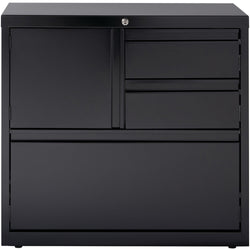 Lorell Fortress Series 30 Inch Personal Storage Center Lateral File 3 Drawers Locking Steel Cabinet (LLR-LLR6093X)