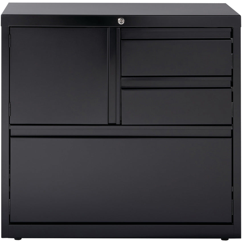 Lorell Fortress Series 30 Inch Personal Storage Center Lateral File 3 Drawers Locking Steel Cabinet (LLR - LLR6093X) - SchoolOutlet