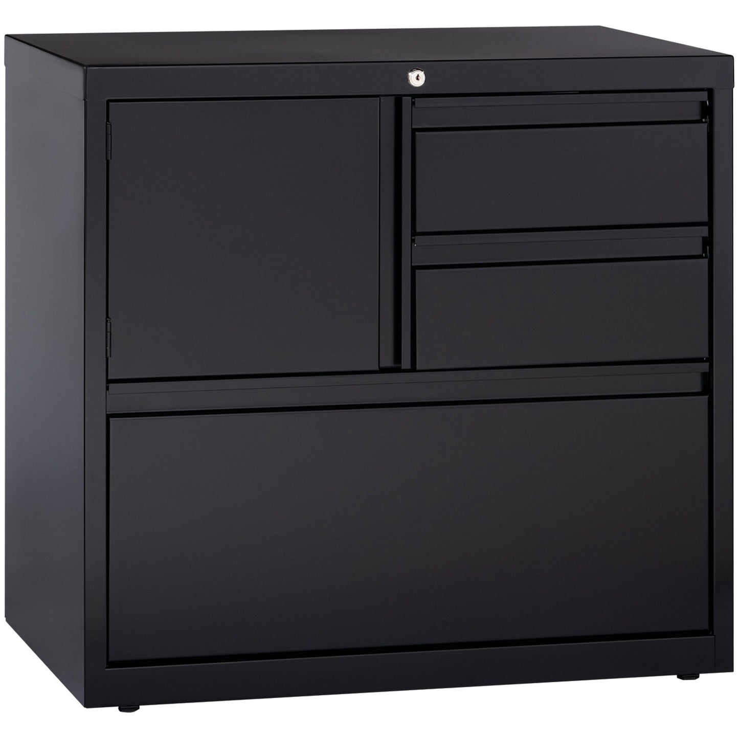 Lorell Fortress Series 30 Inch Personal Storage Center Lateral File 3 Drawers Locking Steel Cabinet (LLR - LLR6093X) - SchoolOutlet