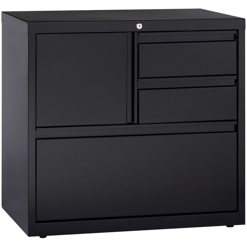Lorell Fortress Series 30 Inch Personal Storage Center Lateral File 3 Drawers Locking Steel Cabinet (LLR - LLR6093X) - SchoolOutlet