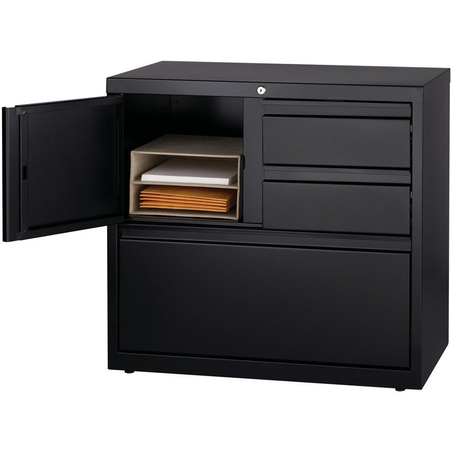 Lorell Fortress Series 30 Inch Personal Storage Center Lateral File 3 Drawers Locking Steel Cabinet (LLR - LLR6093X) - SchoolOutlet