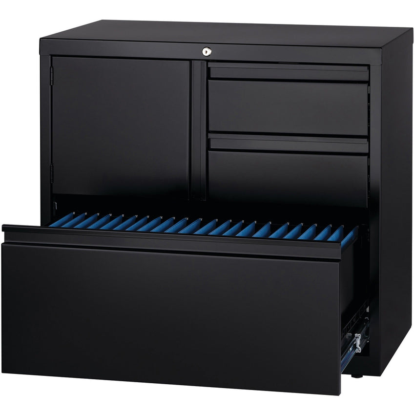 Lorell Fortress Series 30 Inch Personal Storage Center Lateral File 3 Drawers Locking Steel Cabinet (LLR - LLR6093X) - SchoolOutlet