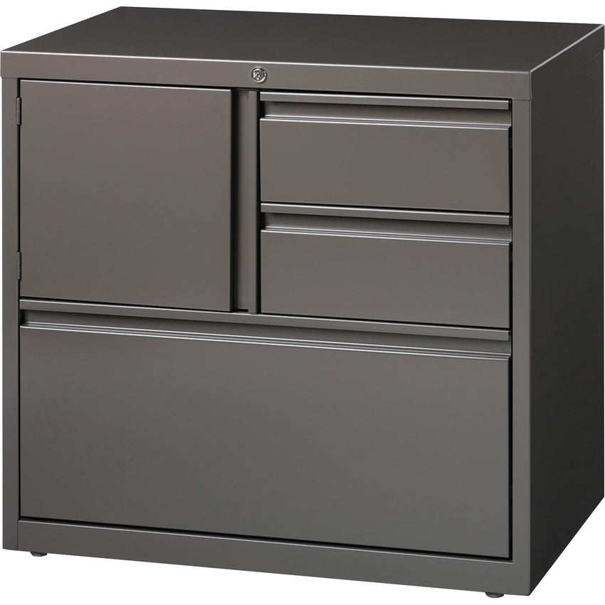 Lorell Fortress Series 30 Inch Personal Storage Center Lateral File 3 Drawers Locking Steel Cabinet (LLR - LLR6093X) - SchoolOutlet