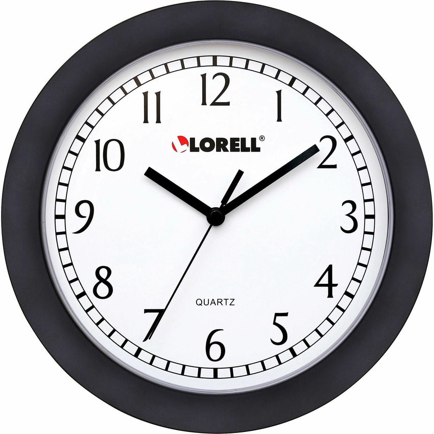 Lorell 9" Round Wall Clock with Quartz Movement and Easy - to - Read Dial (LLR - LLR60987) - SchoolOutlet