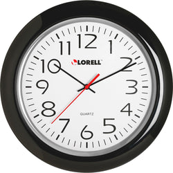 Lorell 13-1/4" Round Wall Clock with Quartz Movement and Easy-to-Read Dial (LLR-LLR60989)