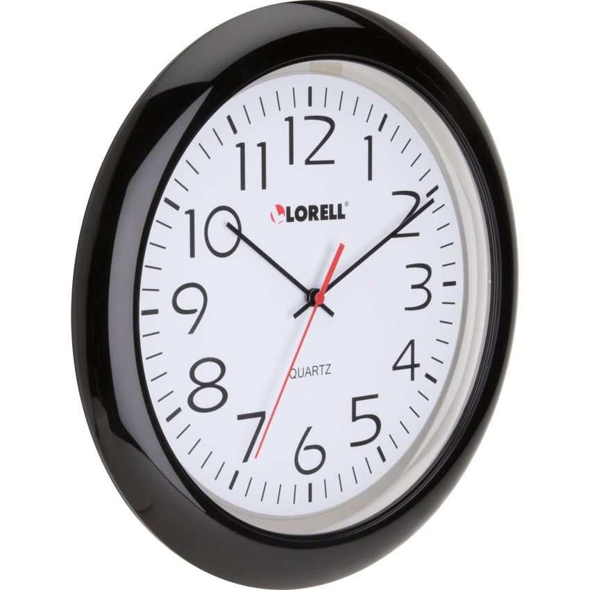 Lorell 13 - 1/4" Round Wall Clock with Quartz Movement and Easy - to - Read Dial (LLR - LLR60989) - SchoolOutlet