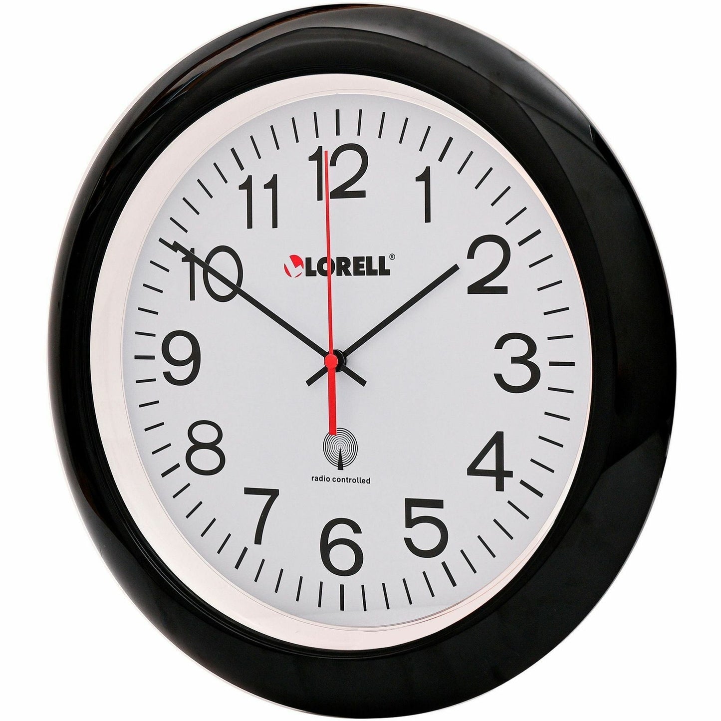 Lorell 13 - 1/4" Radio - Controlled Wall Clock with Atomic Time Synchronization (LLR - LLR60994) - SchoolOutlet