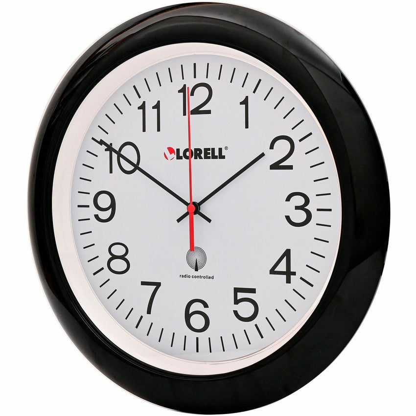 Lorell 13 - 1/4" Radio - Controlled Wall Clock with Atomic Time Synchronization (LLR - LLR60994) - SchoolOutlet