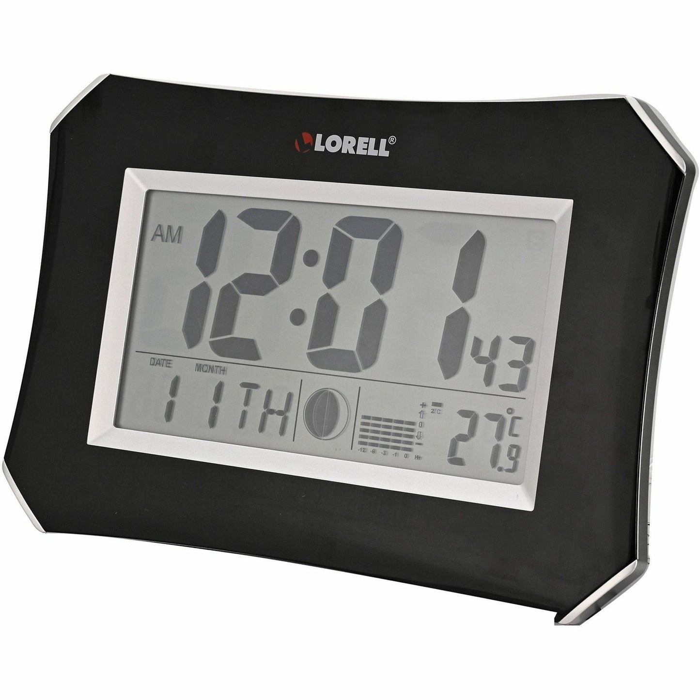 Lorell LCD Wall/Alarm Clock with Temperature Display and Snooze Alarm (LLR - LLR60998) - SchoolOutlet