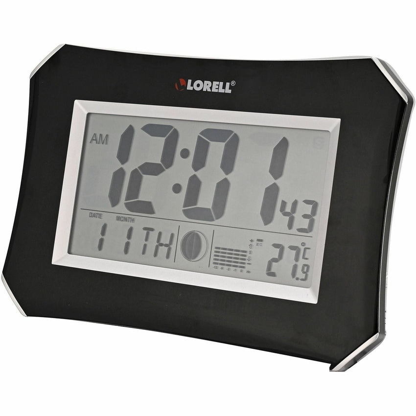 Lorell LCD Wall/Alarm Clock with Temperature Display and Snooze Alarm (LLR - LLR60998) - SchoolOutlet