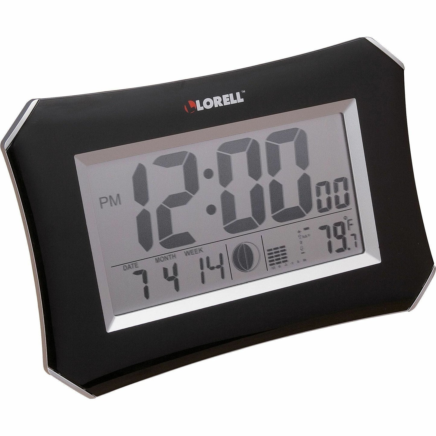 Lorell LCD Wall/Alarm Clock with Temperature Display and Snooze Alarm (LLR - LLR60998) - SchoolOutlet