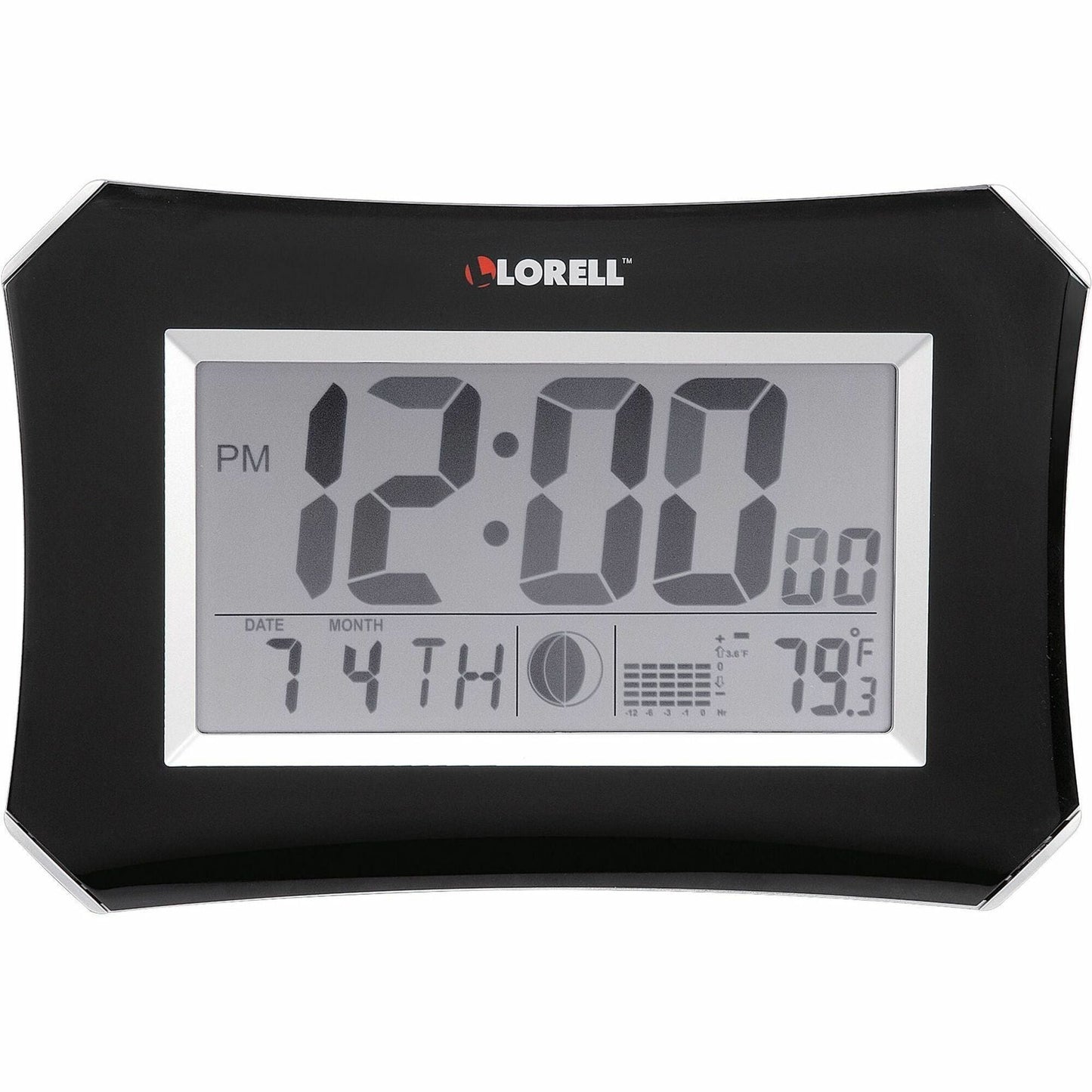 Lorell LCD Wall/Alarm Clock with Temperature Display and Snooze Alarm (LLR - LLR60998) - SchoolOutlet