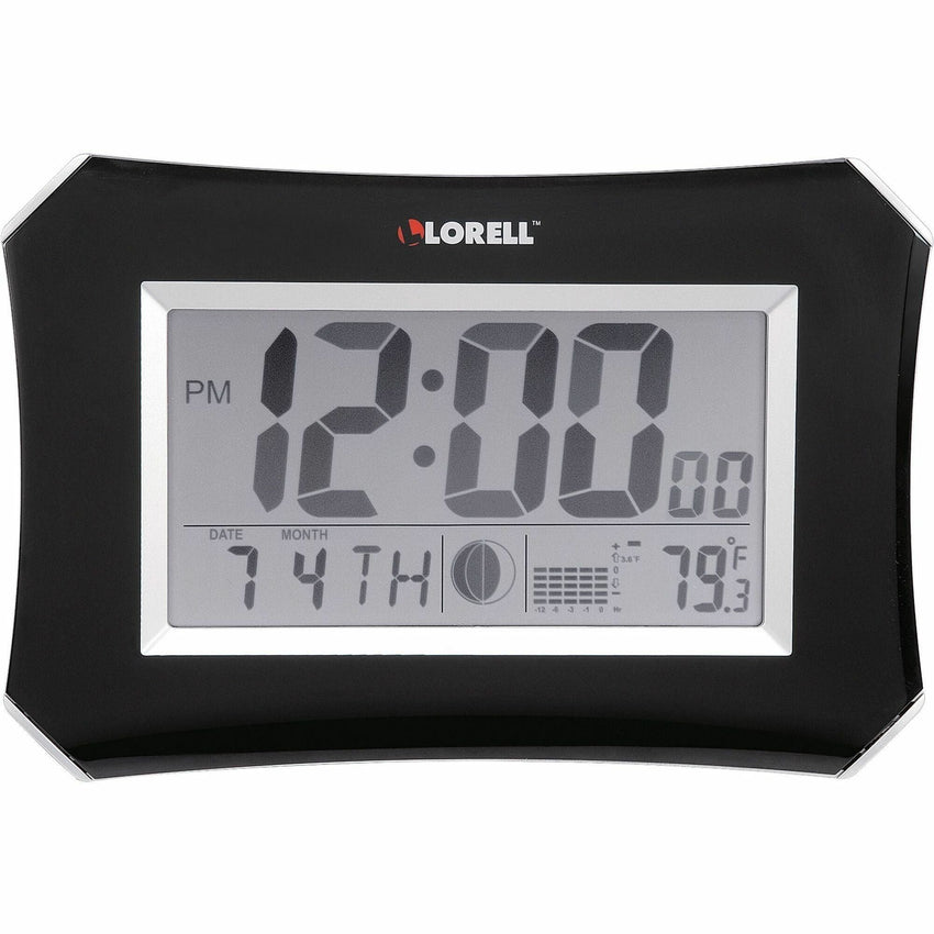 Lorell LCD Wall/Alarm Clock with Temperature Display and Snooze Alarm (LLR - LLR60998) - SchoolOutlet