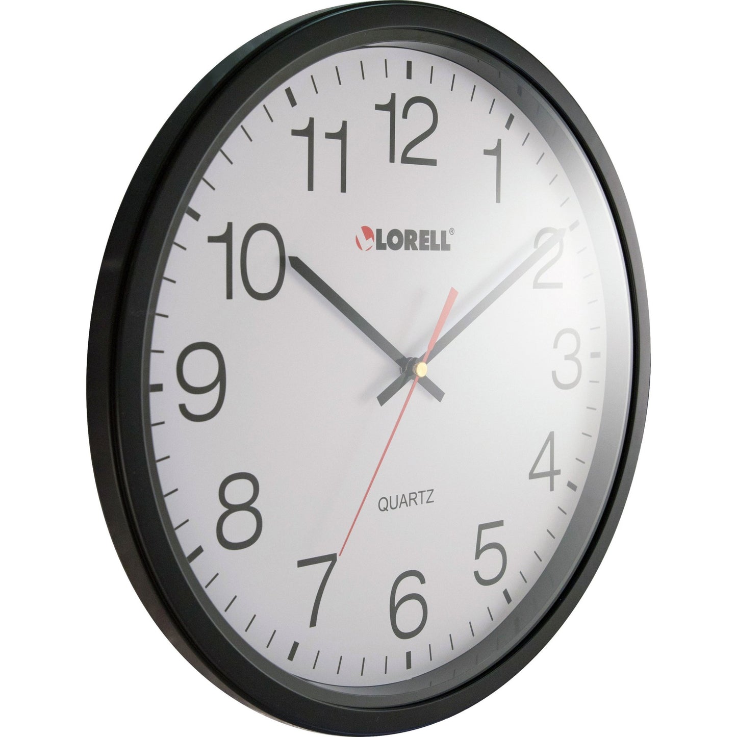 Lorell 12 - 1/2" Slimline Wall Clock with Silent Sweep Quartz Movement (LLR - LLR61008) - SchoolOutlet