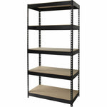 Lorell Fortress Riveted Shelving 5 Shelf Heavy Duty 3800 lb Capacity Boltless Steel Storage Rack (LLR - LLR61621) - SchoolOutlet