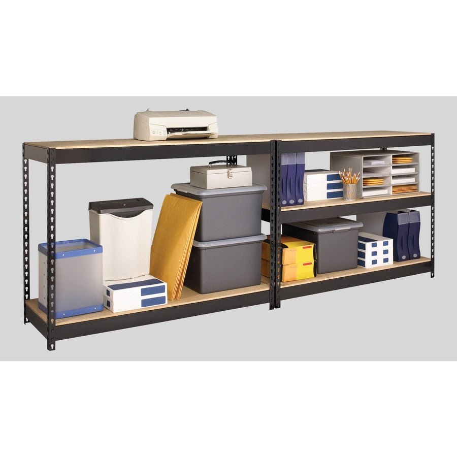 Lorell Fortress Riveted Shelving 5 Shelf Heavy Duty 3800 lb Capacity Boltless Steel Storage Rack (LLR - LLR61622) - SchoolOutlet