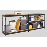 Lorell Fortress Riveted Shelving 5 Shelf Heavy Duty 3800 lb Capacity Boltless Steel Storage Rack (LLR - LLR61622) - SchoolOutlet
