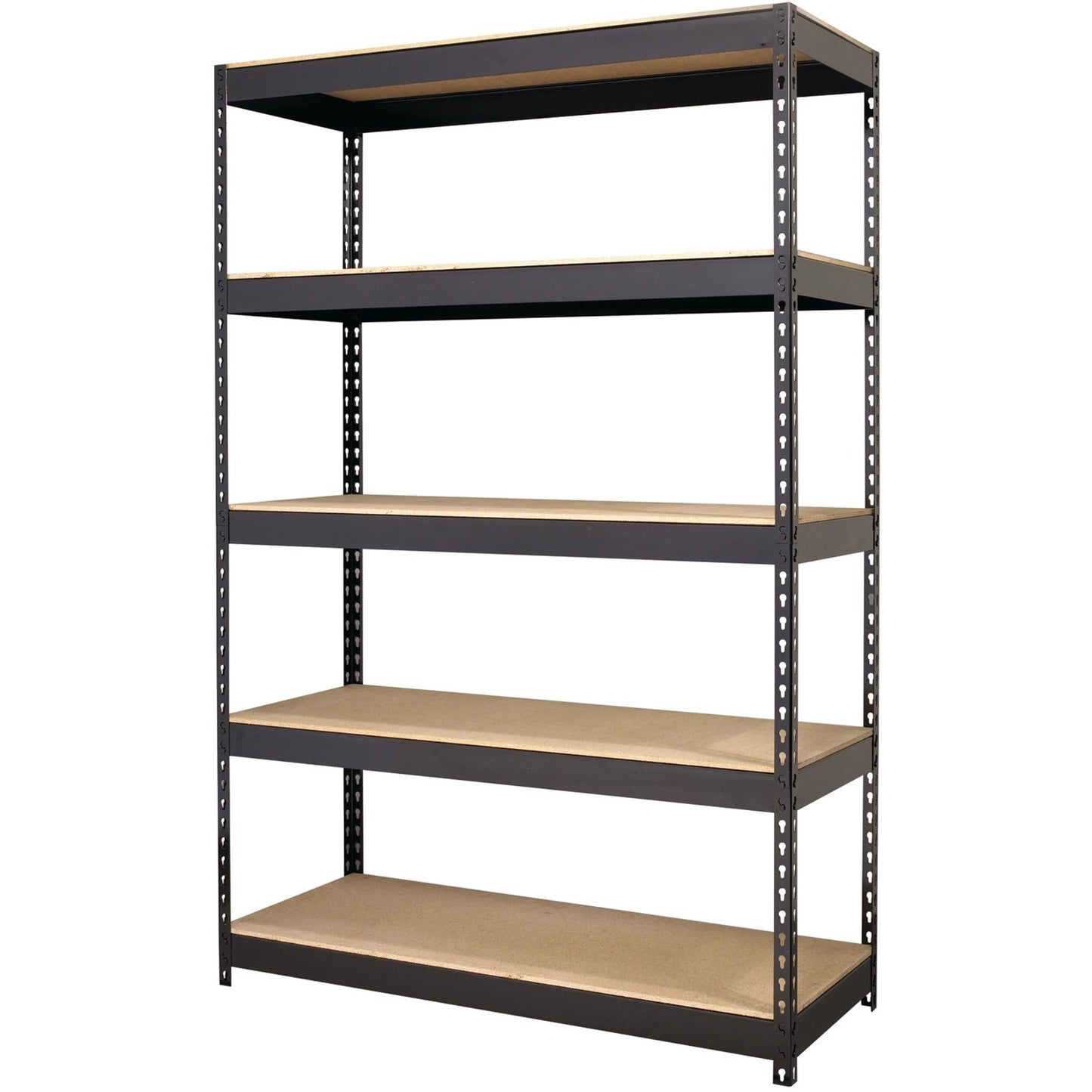 Lorell Fortress Riveted Shelving 5 Shelf Heavy Duty 3800 lb Capacity Boltless Steel Storage Rack (LLR - LLR61622) - SchoolOutlet