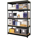 Lorell Fortress Riveted Shelving 5 Shelf Heavy Duty 3800 lb Capacity Boltless Steel Storage Rack (LLR - LLR61622) - SchoolOutlet