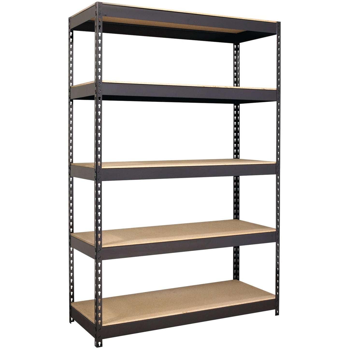 Lorell Fortress Riveted Shelving 5 Shelf Heavy Duty 3800 lb Capacity Boltless Steel Storage Rack (LLR - LLR61622) - SchoolOutlet