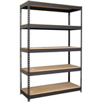 Lorell Fortress Riveted Shelving 5 Shelf Heavy Duty 3800 lb Capacity Boltless Steel Storage Rack (LLR - LLR61622) - SchoolOutlet