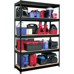 Lorell Fortress Riveted Shelving 5 Shelf Heavy Duty 3800 lb Capacity Boltless Steel Storage Rack (LLR - LLR61622) - SchoolOutlet