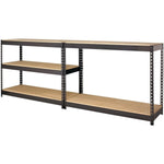 Lorell Fortress Riveted Shelving 5 Shelf Heavy Duty 3800 lb Capacity Boltless Steel Storage Rack (LLR - LLR61622) - SchoolOutlet