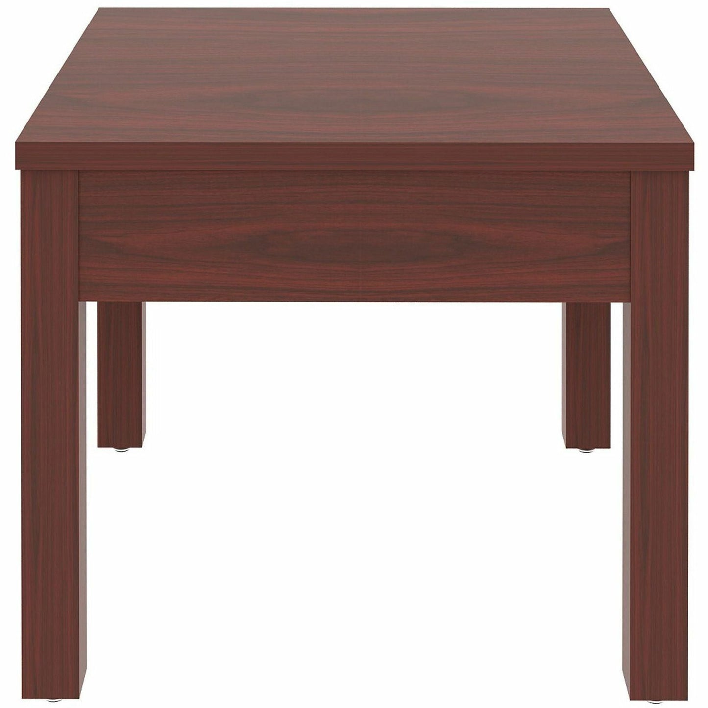 Lorell Occasional Corner Table 23.88"W x 23.88"D x 20"H Mahogany (LLR - LLR61623) - SchoolOutlet