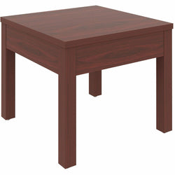 Lorell Occasional Corner Table 23.88"W x 23.88"D x 20"H Mahogany (LLR-LLR61623)