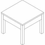 Lorell Occasional Corner Table 23.88