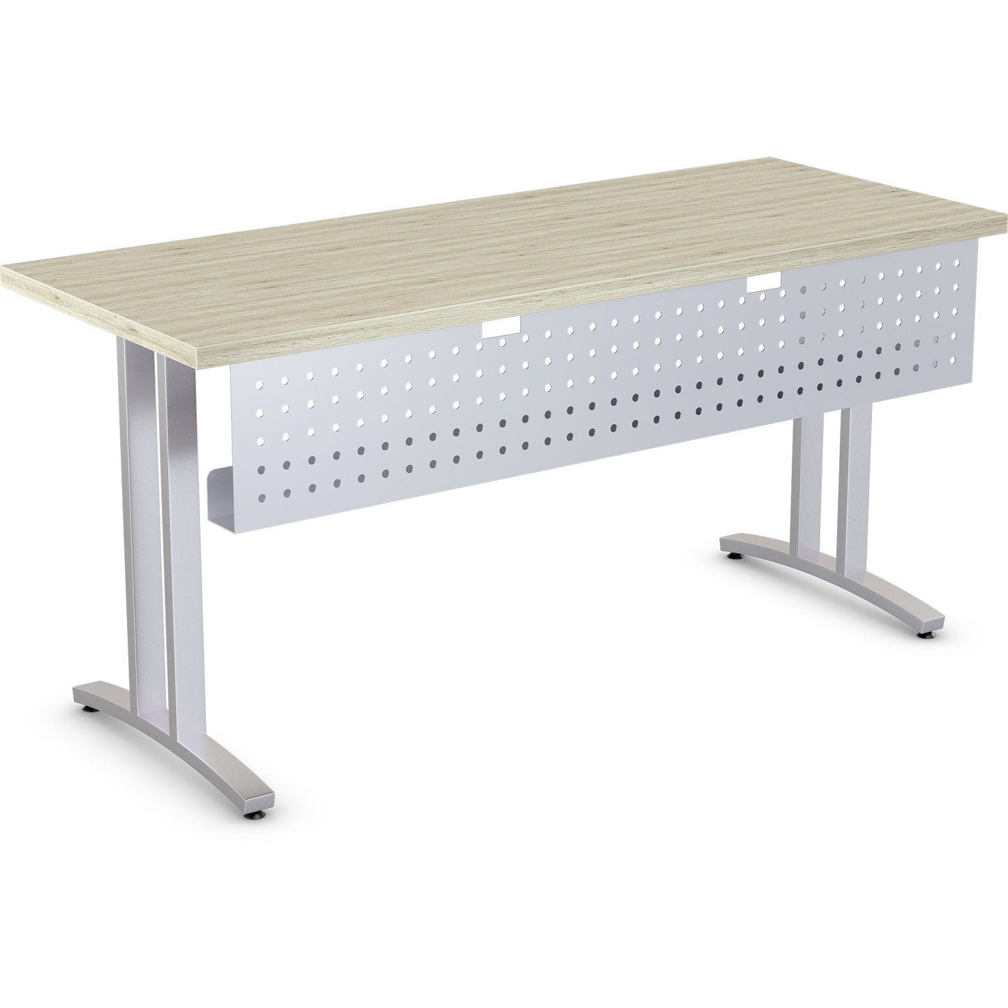 Lorell 60" Training Table Modesty Panel 10"H x 54"W x 3"D Metallic Silver (LLR - LLR61632) - SchoolOutlet