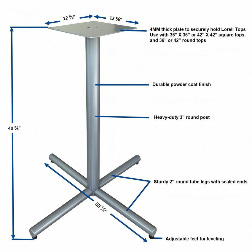 Lorell Hospitality/Conference X - Base 45"W x 40.8"H Black (LLR - LLR6164X) - SchoolOutlet