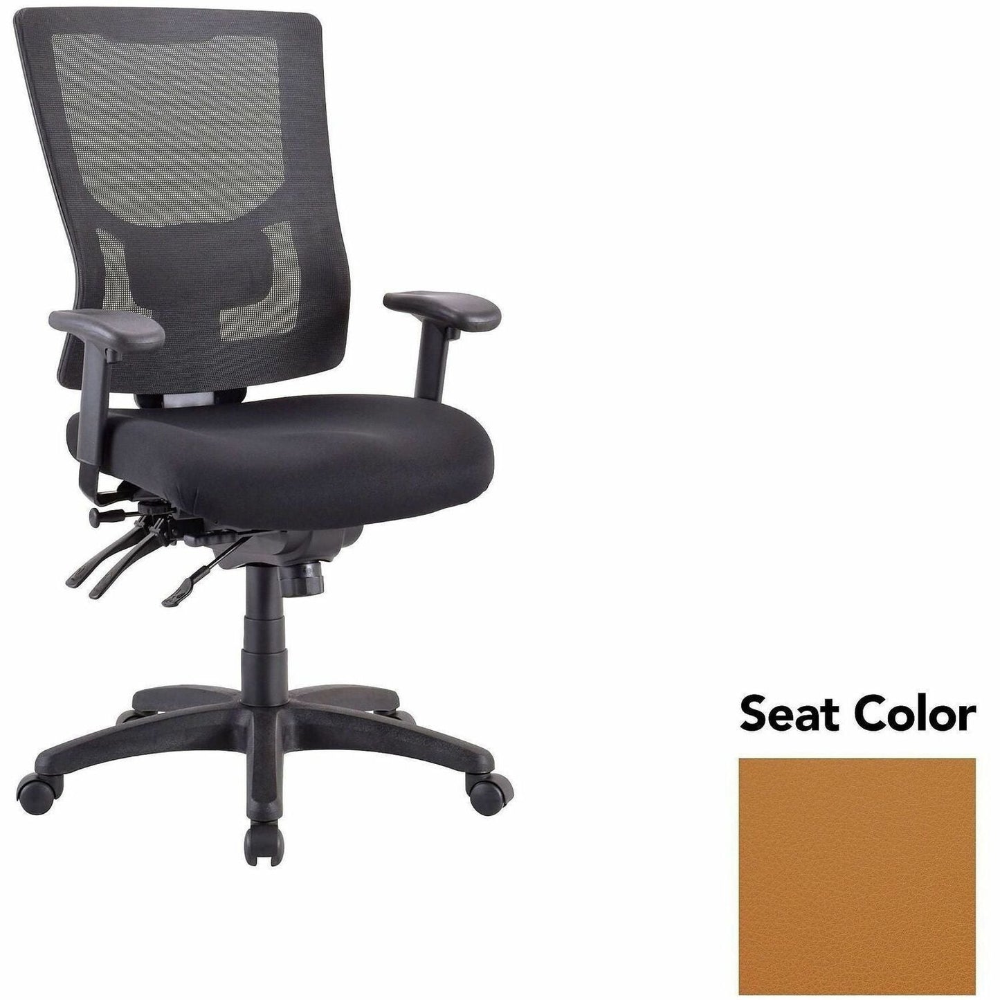 Lorell Multifunctional Mesh High - Back Executive Chair with Adjustable Lumbar and Tilt Mechanism (LLR - LLR62000X) - SchoolOutlet