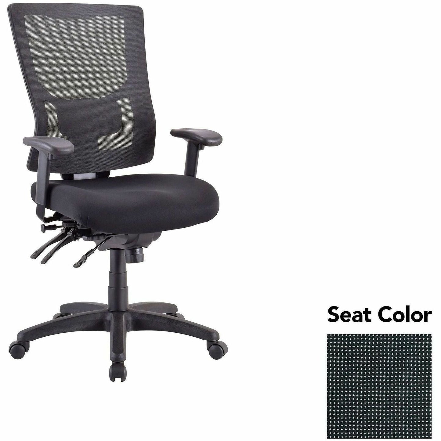 Lorell Multifunctional Mesh High - Back Executive Chair with Adjustable Lumbar and Tilt Mechanism (LLR - LLR62000X) - SchoolOutlet