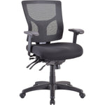 Lorell Multifunctional Mesh Mid - Back Executive Chair with Adjustable Lumbar and Tilt Mechanism (LLR - LLR62001X) - SchoolOutlet