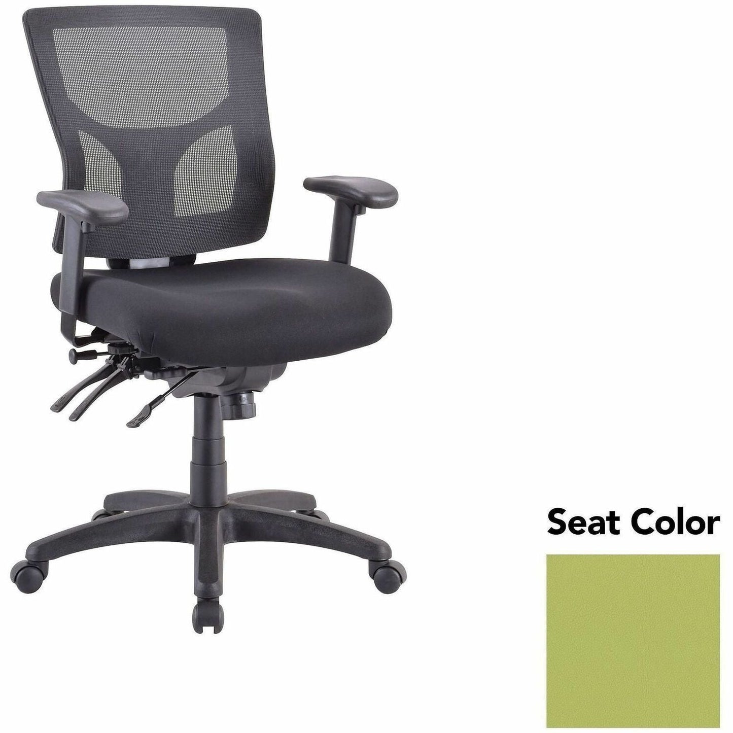 Lorell Multifunctional Mesh Mid - Back Executive Chair with Adjustable Lumbar and Tilt Mechanism (LLR - LLR62001X) - SchoolOutlet