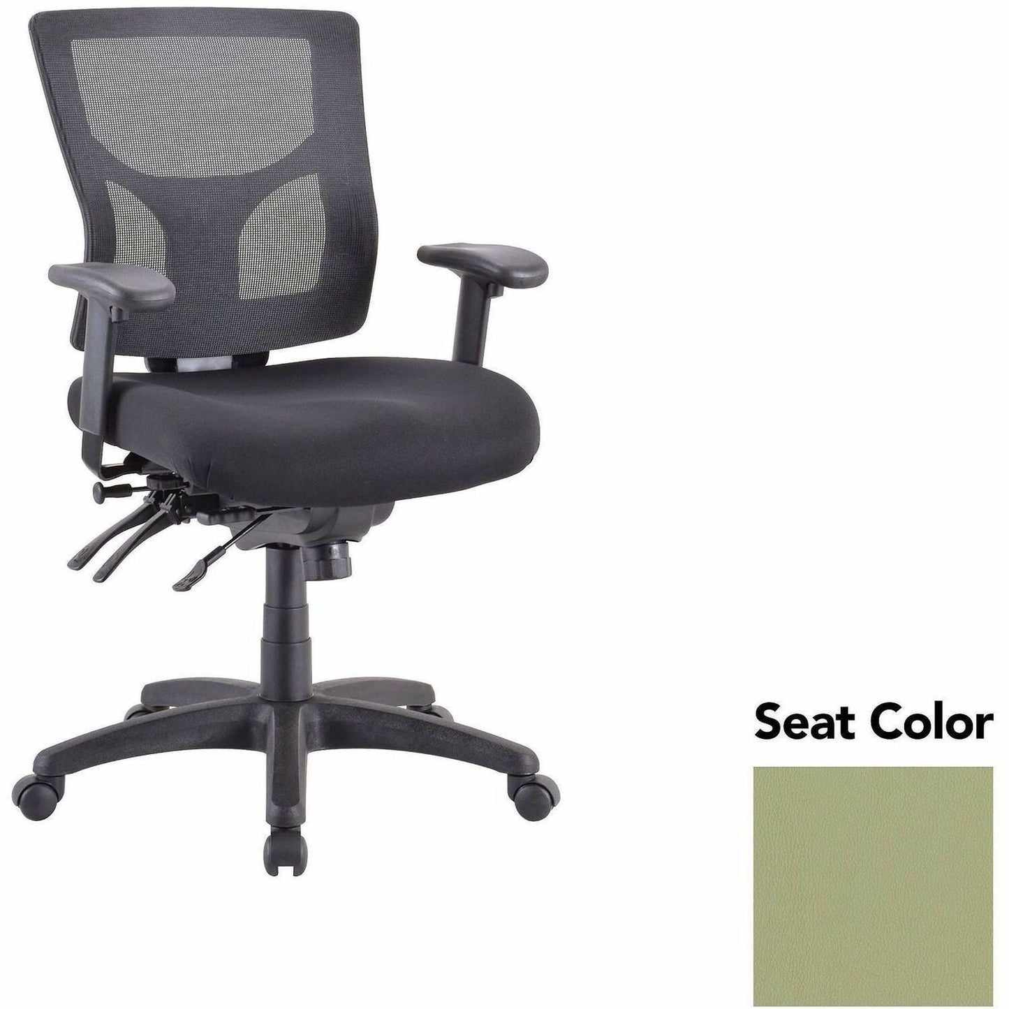 Lorell Multifunctional Mesh Mid - Back Executive Chair with Adjustable Lumbar and Tilt Mechanism (LLR - LLR62001X) - SchoolOutlet