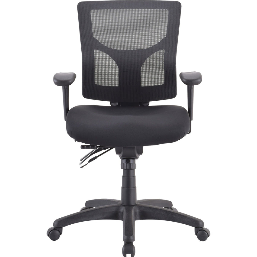 Lorell Multifunctional Mesh Mid - Back Executive Chair with Adjustable Lumbar and Tilt Mechanism (LLR - LLR62001X) - SchoolOutlet