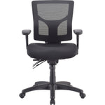 Lorell Multifunctional Mesh Mid - Back Executive Chair with Adjustable Lumbar and Tilt Mechanism (LLR - LLR62001X) - SchoolOutlet