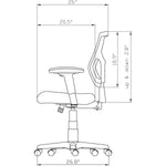 Lorell Multifunctional Mesh Mid - Back Executive Chair with Adjustable Lumbar and Tilt Mechanism (LLR - LLR62001X) - SchoolOutlet