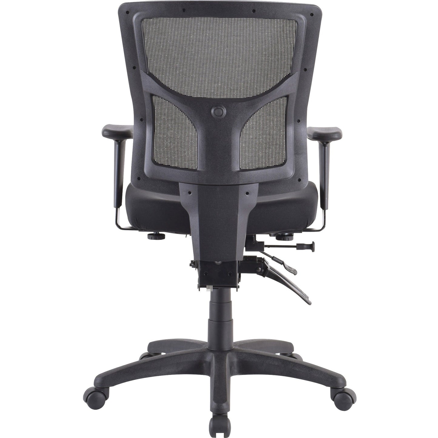 Lorell Multifunctional Mesh Mid - Back Executive Chair with Adjustable Lumbar and Tilt Mechanism (LLR - LLR62001X) - SchoolOutlet